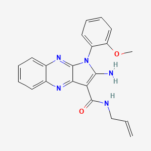 N-allyl-2-amino-1-(2-methoxyphenyl)-1H-pyrrolo[2,3-b]quinoxaline-3-carboxamide