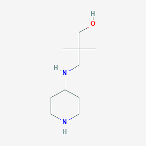 2,2-Dimethyl-3-(piperidin-4-ylamino)propan-1-ol