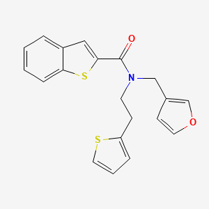 N-(furan-3-ylmethyl)-N-(2-(thiophen-2-yl)ethyl)benzo[b]thiophene-2-carboxamide