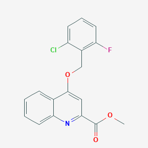 molecular formula C18H13ClFNO3 B2509942 5-{2-[4-(3-甲氧基苯基)哌嗪-1-基]-2-氧代乙基}-3-甲基-1-苯基-1,5-二氢-4H-吡唑并[4,3-c]吡啶-4-酮 CAS No. 1358495-13-2