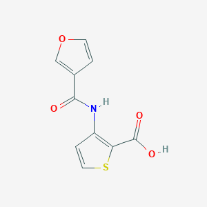 molecular formula C10H7NO4S B2509949 3-(Furan-3-amido)thiophene-2-carboxylic acid CAS No. 926257-61-6