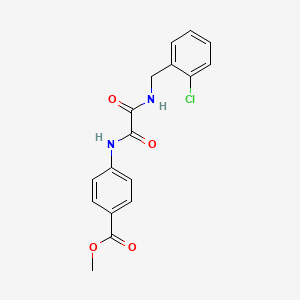 molecular formula C17H15ClN2O4 B2509954 Methyl 4-(2-((2-chlorobenzyl)amino)-2-oxoacetamido)benzoate CAS No. 922942-54-9