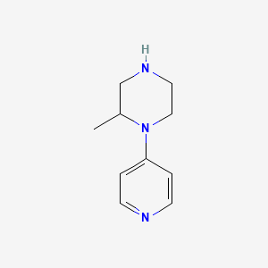 molecular formula C10H15N3 B2509960 2-Methyl-1-(pyridin-4-yl)piperazine CAS No. 1249423-37-7