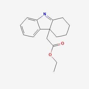 molecular formula C16H19NO2 B2509963 1,2,3,4-Tetrahydro-4aH-carbazole-4a-acetic acid ethyl ester CAS No. 1808094-73-6