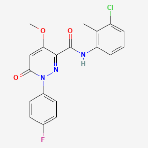 N-(3-chloro-2-methylphenyl)-1-(4-fluorophenyl)-4-methoxy-6-oxopyridazine-3-carboxamide