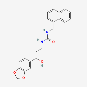 1-(3-(Benzo[d][1,3]dioxol-5-yl)-3-hydroxypropyl)-3-(naphthalen-1-ylmethyl)urea