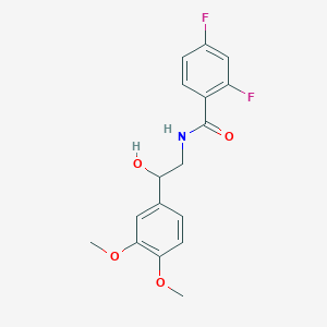 molecular formula C17H17F2NO4 B2509982 N-(2-(3,4-dimethoxyphenyl)-2-hydroxyethyl)-2,4-difluorobenzamide CAS No. 1797964-06-7