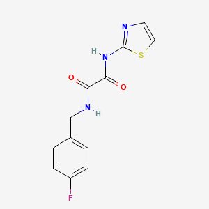 N-[(4-fluorophenyl)methyl]-N'-(1,3-thiazol-2-yl)oxamide