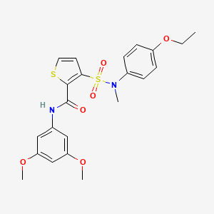 N-(3,5-dimethoxyphenyl)-3-[(4-ethoxyphenyl)(methyl)sulfamoyl]thiophene-2-carboxamide