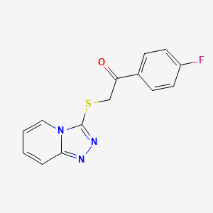 2-([1,2,4]Triazolo[4,3-a]pyridin-3-ylthio)-1-(4-fluorophenyl)ethanone