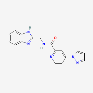 N-((1H-benzo[d]imidazol-2-yl)methyl)-4-(1H-pyrazol-1-yl)picolinamide