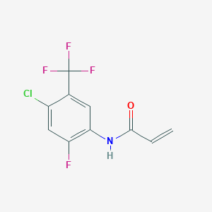 N-[4-Chloro-2-fluoro-5-(trifluoromethyl)phenyl]prop-2-enamide