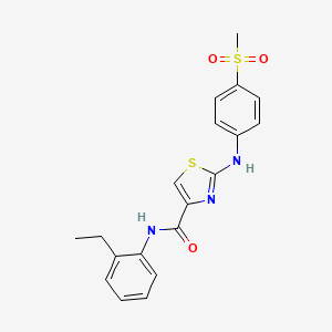 N-(2-ethylphenyl)-2-((4-(methylsulfonyl)phenyl)amino)thiazole-4-carboxamide