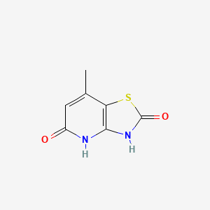 molecular formula C7H6N2O2S B2510039 7-Methyl-3,4-dihydro-[1,3]thiazolo[4,5-b]pyridine-2,5-dione CAS No. 128294-07-5