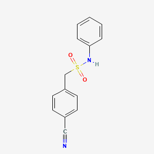1-(4-cyanophenyl)-N-phenylmethanesulfonamide