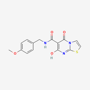 7-hydroxy-N-(4-methoxybenzyl)-5-oxo-5H-thiazolo[3,2-a]pyrimidine-6-carboxamide