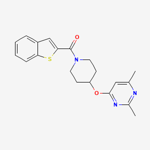 Benzo[b]thiophen-2-yl(4-((2,6-dimethylpyrimidin-4-yl)oxy)piperidin-1-yl)methanone