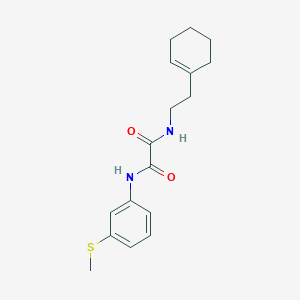 molecular formula C17H22N2O2S B2510079 N1-(2-(环己-1-烯-1-基)乙基)-N2-(3-(甲硫基)苯基)草酰胺 CAS No. 941998-63-6
