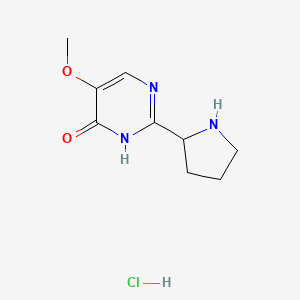 5-Methoxy-2-pyrrolidin-2-yl-1H-pyrimidin-6-one;hydrochloride