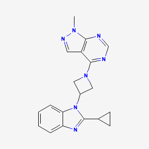 4-[3-(2-Cyclopropylbenzimidazol-1-yl)azetidin-1-yl]-1-methylpyrazolo[3,4-d]pyrimidine