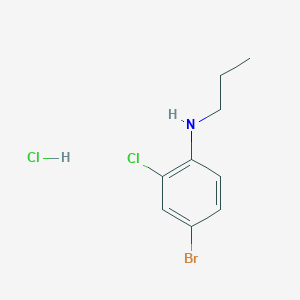4-bromo-2-chloro-N-propylaniline hydrochloride