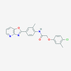 2-(4-chloro-3-methylphenoxy)-N-(2-methyl-4-[1,3]oxazolo[4,5-b]pyridin-2-ylphenyl)acetamide