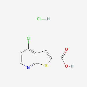 4-Chlorothieno[2,3-b]pyridine-2-carboxylic acid;hydrochloride