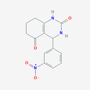 4-(3-nitrophenyl)-3,4,7,8-tetrahydroquinazoline-2,5(1H,6H)-dione
