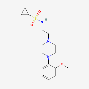 N-(2-(4-(2-methoxyphenyl)piperazin-1-yl)ethyl)cyclopropanesulfonamide