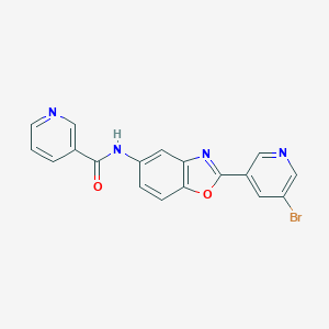 N-[2-(5-bromopyridin-3-yl)-1,3-benzoxazol-5-yl]pyridine-3-carboxamide