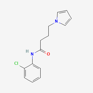 molecular formula C14H15ClN2O B2510141 N-(2-chlorophenyl)-4-(1H-pyrrol-1-yl)butanamide CAS No. 1251686-89-1