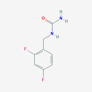 molecular formula C8H8F2N2O B2510142 [(2,4-Difluorophenyl)methyl]urea CAS No. 296277-71-9