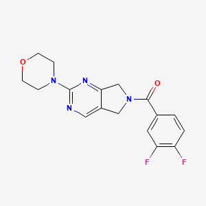 (3,4-difluorophenyl)(2-morpholino-5H-pyrrolo[3,4-d]pyrimidin-6(7H)-yl)methanone