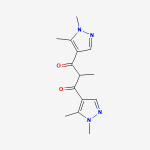 1,3-bis(1,5-dimethyl-1H-pyrazol-4-yl)-2-methylpropane-1,3-dione