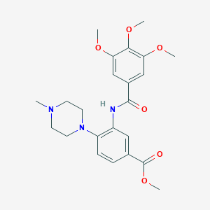 Methyl 4-(4-methylpiperazin-1-yl)-3-[(3,4,5-trimethoxybenzoyl)amino]benzoate