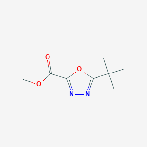 molecular formula C8H12N2O3 B2510185 Methyl 5-tert-butyl-1,3,4-oxadiazole-2-carboxylate CAS No. 1565976-13-7