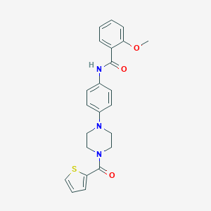2-methoxy-N-{4-[4-(2-thienylcarbonyl)-1-piperazinyl]phenyl}benzamide