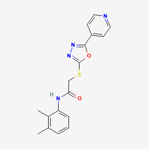 N-(2,3-dimethylphenyl)-2-[(5-pyridin-4-yl-1,3,4-oxadiazol-2-yl)sulfanyl]acetamide