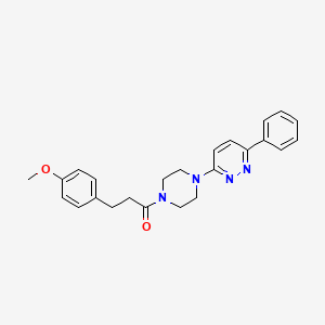 3-(4-Methoxyphenyl)-1-(4-(6-phenylpyridazin-3-yl)piperazin-1-yl)propan-1-one