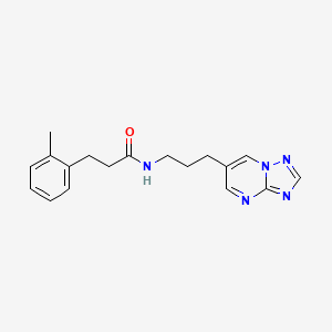 N-(3-([1,2,4]triazolo[1,5-a]pyrimidin-6-yl)propyl)-3-(o-tolyl)propanamide
