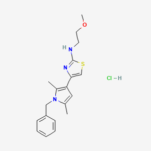 4-(1-benzyl-2,5-dimethyl-1H-pyrrol-3-yl)-N-(2-methoxyethyl)-1,3-thiazol-2-amine hydrochloride