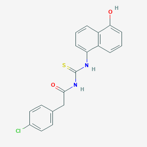 molecular formula C19H15ClN2O2S B251021 2-(4-chlorophenyl)-N-[(5-hydroxynaphthalen-1-yl)carbamothioyl]acetamide 