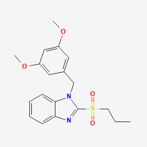1-(3,5-dimethoxybenzyl)-2-(propylsulfonyl)-1H-benzo[d]imidazole