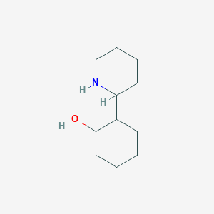 molecular formula C11H21NO B2510228 2-(哌啶-2-基)环己烷-1-醇 CAS No. 28885-26-9