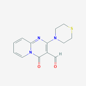 4-Oxo-2-thiomorpholino-4H-pyrido[1,2-a]pyrimidine-3-carbaldehyde