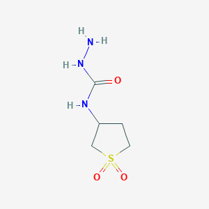 molecular formula C5H11N3O3S B2510247 N-(1,1-dioxidotetrahydrothiophen-3-yl)hydrazinecarboxamide CAS No. 507454-65-1