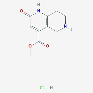 Methyl 2-oxo-1,2,5,6,7,8-hexahydro-1,6-naphthyridine-4-carboxylate hydrochloride
