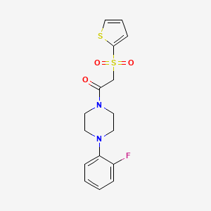 1-(2-Fluorophenyl)-4-[(2-thienylsulfonyl)acetyl]piperazine