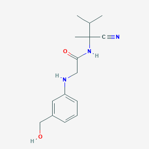 N-(1-cyano-1,2-dimethylpropyl)-2-{[3-(hydroxymethyl)phenyl]amino}acetamide