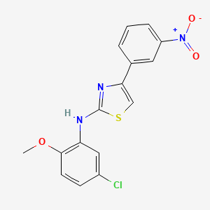 N-(5-chloro-2-methoxyphenyl)-4-(3-nitrophenyl)-1,3-thiazol-2-amine